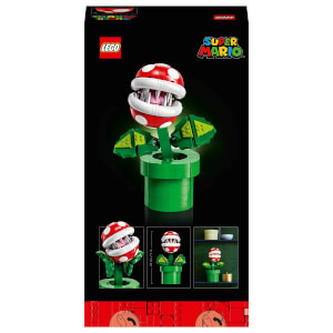 LEGO Super Mario: Piranha Plant 71426 Yetişkin Hayranlar için Koleksiyonluk Yaratıcı Model Yapım Seti 540 Parça