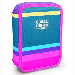 Coral High Pembe Pastel Renkli Kalem Kutusu 11136