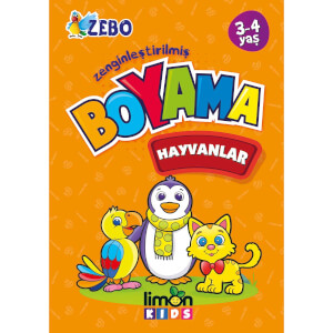 3-4 Yaş Zenginleştirilmiş Boyama - Hayvanlar