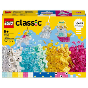 LEGO Classic Sihirli Saydam Kutu 11040 - 5 Yaş ve Üzeri Çocuklar için Yaratıcı Oyuncak Yapım Seti (340 Parça)