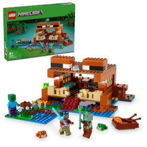 LEGO® Minecraft® Kurbağa Evi 21256 - 8 Yaş ve Üzeri Macera Oyunları Yedi Çocuk İçin Yaratıcı Oyuncak Yapım Seti (400 Parça)