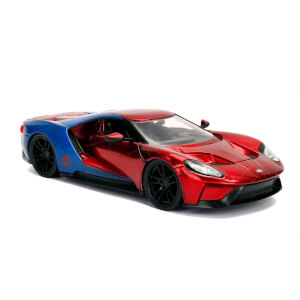 1:24 Marvel 2017 Ford GT Model Araba ve Spiderman Figür