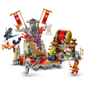 LEGO NINJAGO Turnuva Savaş Arenası 71818 – 7 Yaş ve Üzeri İçin 6 Minifigür İçeren Yaratıcı Oyuncak Yapım Seti (659 Parça)