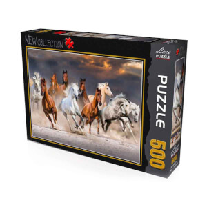 500 Parça Puzzle : Atlar