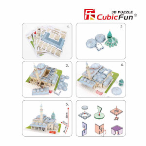 116 Parça 3D Puzzle: Mevlana Türbesi