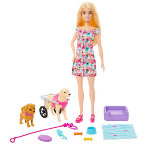 Barbie ve Engelli Köpeği Oyun Seti HTK37