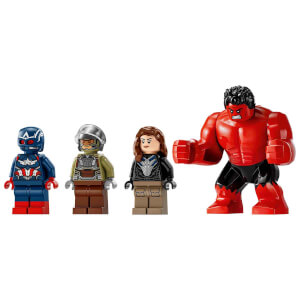 LEGO Marvel Kaptan Amerika ile Red Hulk Savaşı 76292 - 7 Yaş ve Üzeri Süper Kahraman Seven Çocuklar için İnşa Edilebilen Süper Kahraman Jeti İçeren Yaratıcı Oyuncak Yapım Seti (223 Parça)