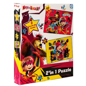 2in1 60 + 35 Parça Puzzle: Maşa ile Koca Ayı