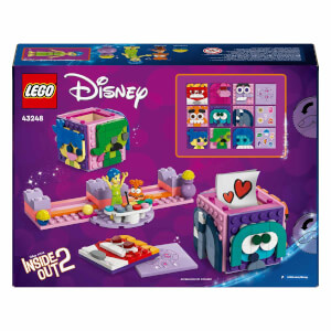 LEGO Disney Ters Yüz 2 Duygu Küpleri 43248 - 9 Yaş ve Üzeri Çocuklar için Pixar’dan Neşe ve Kaygı Karakterlerini İçeren Yaratıcı Oyuncak Yapım Seti (394 Parça)