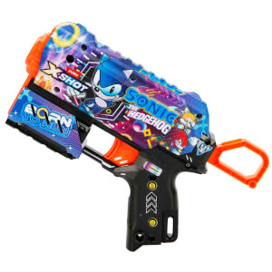 X-Shot Skins Flux Sonic The Hedgehog 8 Mermili Sünger Dart Atan Silah 21 cm