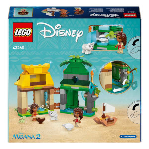 LEGO Disney Moana’nın Ada Evi 43260 - 5 Yaş ve Üzeri Çocuklar için İnşa Edilebilen Mini Bebek Evi İçeren Yaratıcı Oyuncak Yapım Seti (175 Parça)