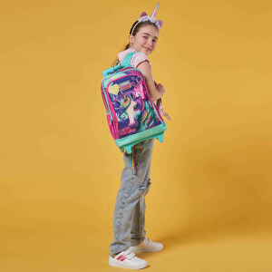 Coral High Unicorn Işıklı Tekerlekli Çekçekli Okul Çantası 23958