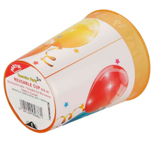 Balon Desenli Plastik Bardak 250 ml