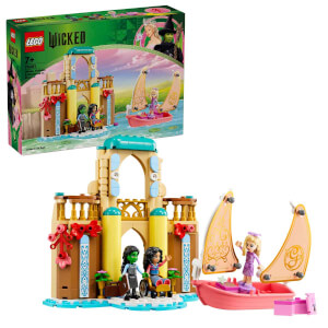 LEGO Wicked Glinda, Elphaba ve Nessarose, Shiz Üniversitesi’nde 75681 - 7 Yaş ve Üzeri Çocuklar için Oyuncak Tekne İçeren Bebek Evi Oyun Seti (304 Parça)