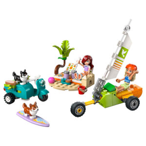 LEGO Friends Sörfçü Köpekler ve Scooter Macerası 42641 - 6 Yaş ve Üzeri Çocuklar için Mini Bebek İçeren Yaratıcı Oyuncak Yapım Seti (113 Parça)