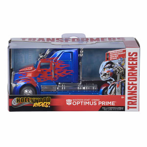 1:32 Hollywood Rides Transformers Western Star 5700 XE Optimus Prime Model Araba