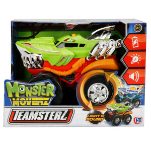 Teamsterz Monster Moverz Robo Shark Sesli ve Işıklı Motorize Köpek Balığı Araba 24 cm.