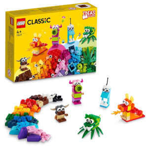 LEGO Classic Yaratıcı Canavarlar 11017 - 4 Yaş ve Üzeri için 5 Canavar Mini Modeli İçeren Oyuncak Yapım Seti (140 Parça)