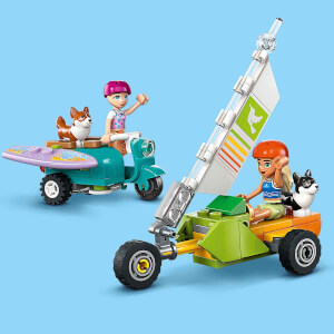 LEGO Friends Sörfçü Köpekler ve Scooter Macerası 42641 - 6 Yaş ve Üzeri Çocuklar için Mini Bebek İçeren Yaratıcı Oyuncak Yapım Seti (113 Parça)