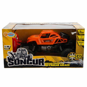 1:16 Sungur Işıklı USB Şarjlı Uzaktan Kumandalı Duman Püskürten Off Road Araba