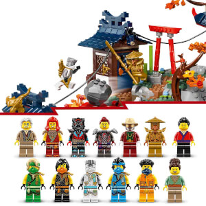 LEGO NINJAGO Turnuva Savaş Arenası 71818 – 7 Yaş ve Üzeri İçin 6 Minifigür İçeren Yaratıcı Oyuncak Yapım Seti (659 Parça)