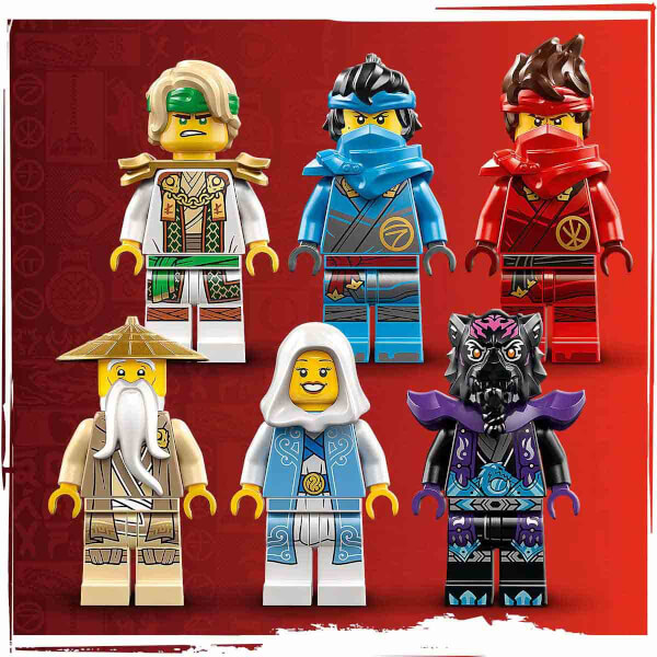 LEGO NINJAGO Ejderha Taşı Tapınağı 71819 - 13 Yaş ve Üzeri Gençler için 6 Minifigür İçeren Yaratıcı Oyuncak Yapım Seti (1212 Parça)