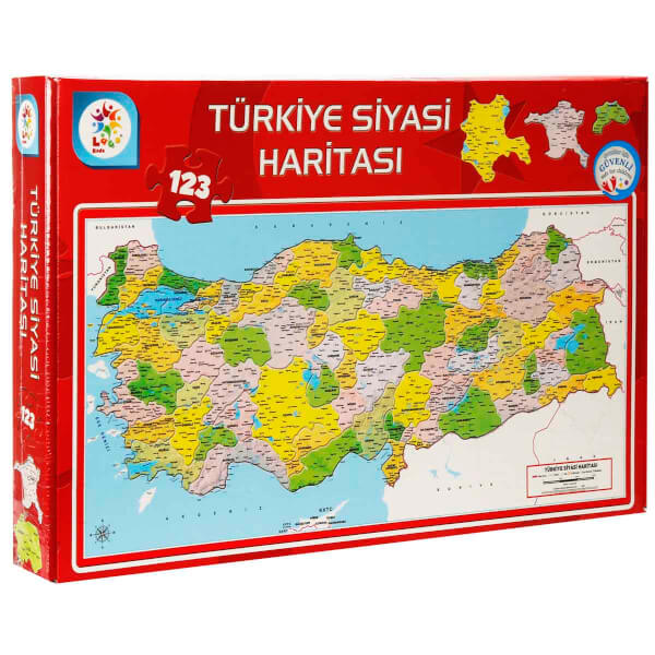 123 Parça Puzzle: Türkiye Siyasi Haritası