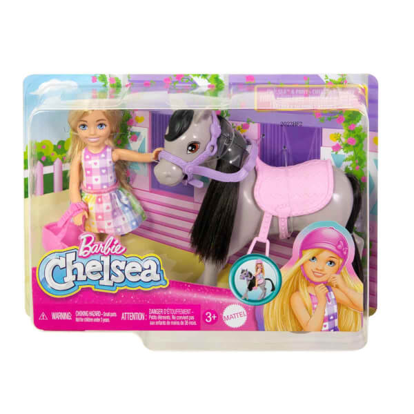 Barbie Chelsea Bebek ve Midilli Figür Seti HTK29