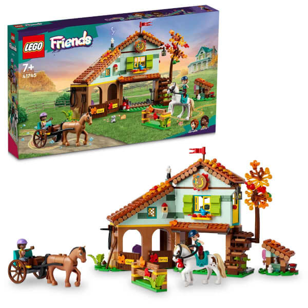 LEGO Friends Autumn’un At Ahırı 41745 - 7 Yaş ve Üzeri için 2 Mini Bebek ve 2 At İçeren Yaratıcı Oyuncak Yapım Seti (545 Parça)