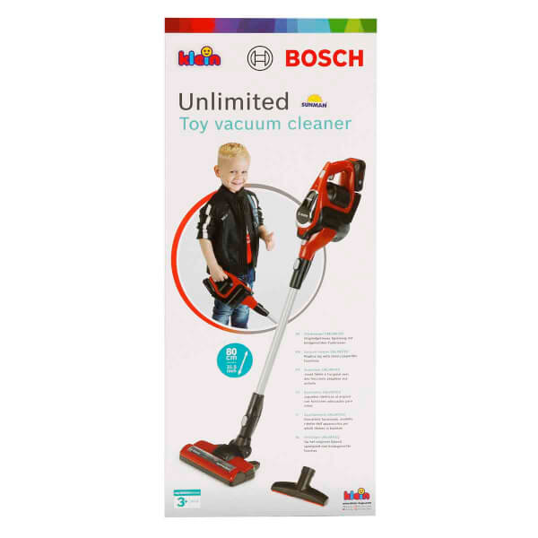Bosch Unlimited Sesli Ve Işıklı Oyuncak Dikey Süpürge Kırmızı