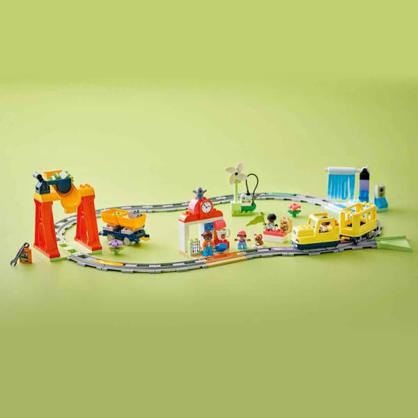 LEGO DUPLO Kasabası Büyük İnteraktif Mahalle Treni 10428 -3 Yaş ve Üzeri Çocuklar İçin Eğitici Oyuncak Yapım Seti (103 Parça)