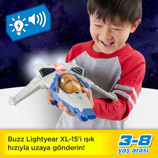 Imaginext Lightyear Buzz ve Işıklı Sesli Uzay Aracı HGT26