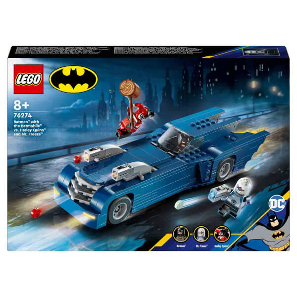 LEGO DC Batman: Batmobile ile Batman, Harley Quinn ve Mr. Freeze’e Karşı 76274 - 8 Yaş ve Üzeri Süper Kahraman Sevenler için İnşa Edilebilen Yaratıcı Oyuncak Yapım Seti (435 Parça)