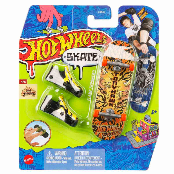 Hot Wheels Skate Parmak Kaykay ve Ayakkabı Paketleri HGT46