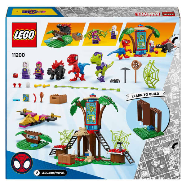 LEGO Marvel Spidey ve İnanılmaz Arkadaşları Ağaç Ev Karargahında Spidey ve Gobby'nin Raptor Savaşı 11200 - 4 Yaş ve Üzeri Süper Kahraman Seven Çocuklar için Yaratıcı Oyuncak Yapım Seti (143 Parça)