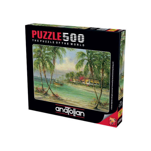 500 Parça Puzzle : Palmiye Manzarası