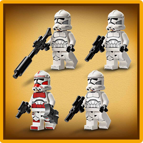 LEGO® Star Wars™ Klon Trooper ve Savaş Droidi Savaş Paketi Seti 75372- 7 Yaş ve Üzeri Star Wars Sevenler için Yaratıcı Oyuncak Yapım Seti (215 Parça)