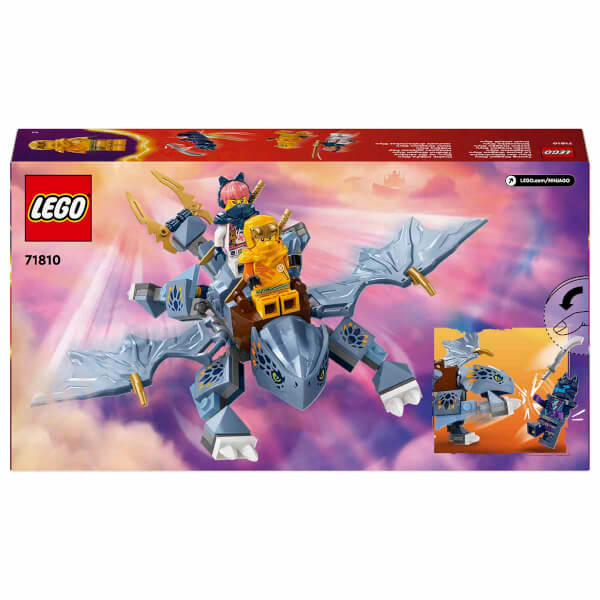 LEGO NINJAGO Genç Ejderha Riyu 71810 - 6 Yaş ve Üzeri Çocuklar için 3 Ninja Minifigürü İçeren Yaratıcı Oyuncak Yapım Seti (132 Parça)