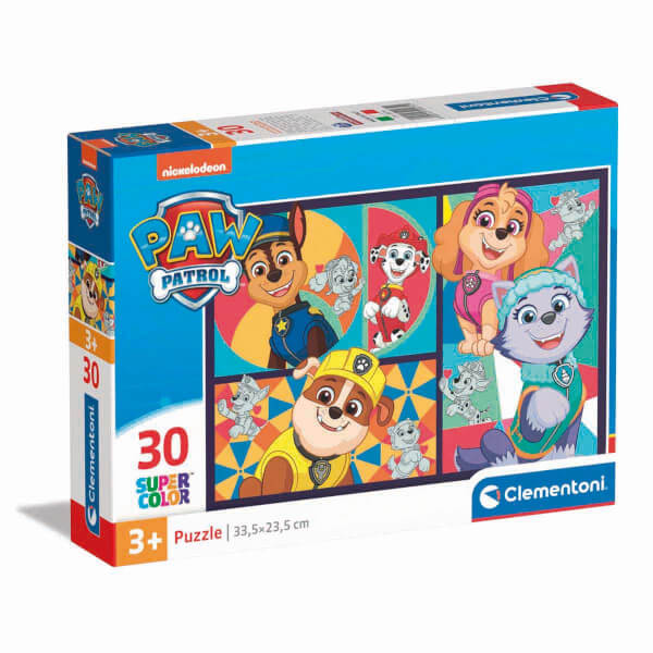 Clementoni – Supercolor Puzzle Paw Patrol – 180 Pezzi – Made In Italy – Per Bambini 7+