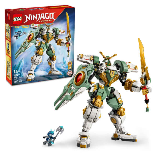 LEGO NINJAGO Lloyd'un Titan Robotu 15. Yıl Dönümü 71860 - 14 Yaş ve Üzeri için Yaratıcı Oyuncak Yapım Seti (1293 Parça)