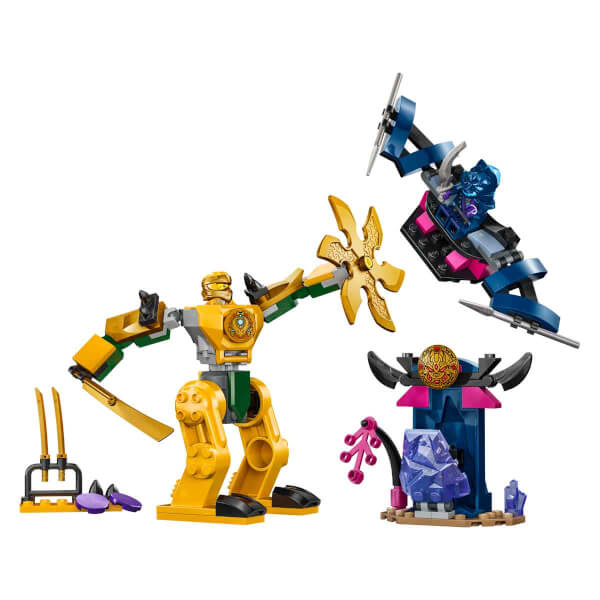 LEGO® NINJAGO® Arin'in Savaş Robotu 71804 - 4 Yaş ve Üzeri Çocuklar için Arin Minifigürü İçeren Yaratıcı Oyuncak Yapım Seti 71804 (104 Parça)