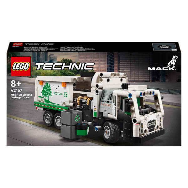 LEGO® Technic Mack® LR Elektrikli Çöp Kamyonu 42167 - 8 Yaş ve Üzeri Çocuklar için Geri Dönüşüm Temalı Koleksiyonluk Yaratıcı Oyuncak Model Yapım Seti (503 Parça)