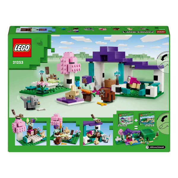 LEGO® Minecraft® Hayvan Barınağı 21253 - 7 Yaş ve Üzeri Macera Oyunları Yedi Çocuk İçin 6 Adet Minecraft Hayvan Figürü İçeren Yaratıcı Oyuncak Yapım Seti (206 Parça)