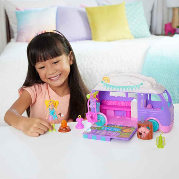 Polly Pocket Eğlenceli Karavan Oyun Seti JCC32