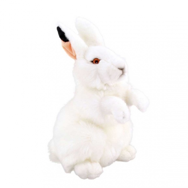 Beyaz Tavşan Peluş 28 cm. 