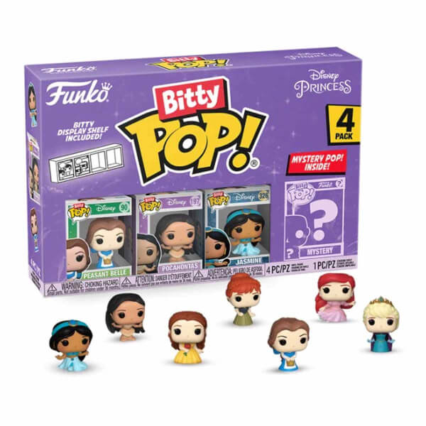 Funko Bitty Pop: Disney Princess Belle 4 lü Sürpriz Figür Seti