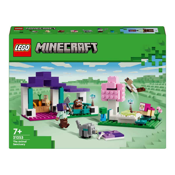 LEGO® Minecraft® Hayvan Barınağı 21253 - 7 Yaş ve Üzeri Macera Oyunları Yedi Çocuk İçin 6 Adet Minecraft Hayvan Figürü İçeren Yaratıcı Oyuncak Yapım Seti (206 Parça)