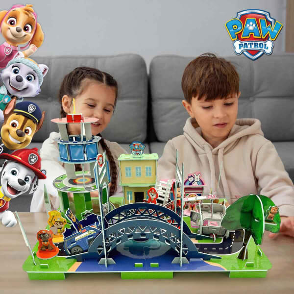 126 Parça 3D Puzzle: PAW Patrol