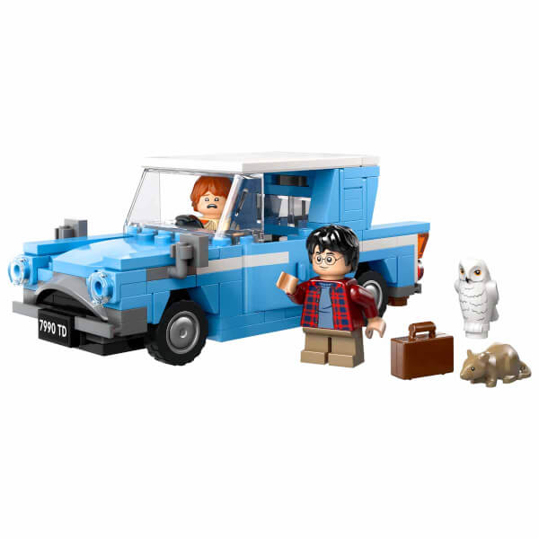 LEGO Harry Potter Uçan Ford Anglia 76424 - 7 Yaş ve Üzeri Harry Potter Hayranları için Harry Potter ve Ron Weasley Minifigürü İçeren Koleksiyonluk Yaratıcı Oyuncak Yapım Seti (165 Parça)