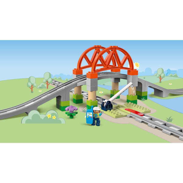 LEGO DUPLO Kasabası Tren Köprüsü ve Rayları Ek Macera Seti 10426 - 2 Yaş ve Üzeri Çocuklar İçin Eğitici Oyuncak Yapım Seti (42 Parça)